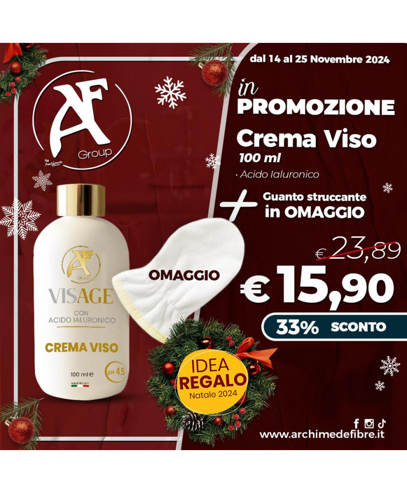 CREMA VISO 100ML A.IALURONICO+GUANTO STRUCCANTE